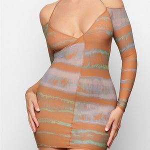 Skims Jelly Sheer Off the Shoulder Dress